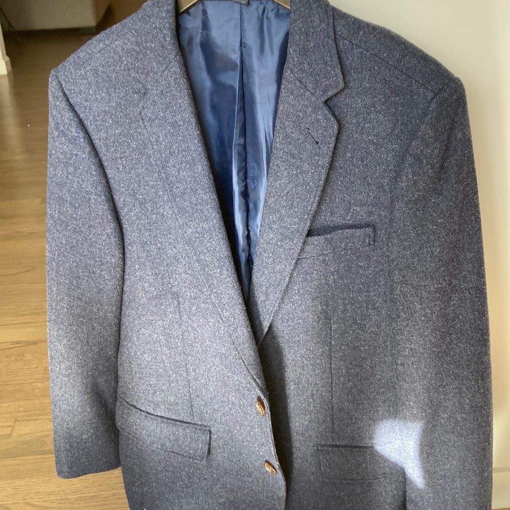 J. Crew Navy Blue Tweed Blazer Sport Coat